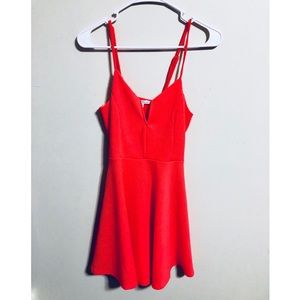 V-cut Mini Dress